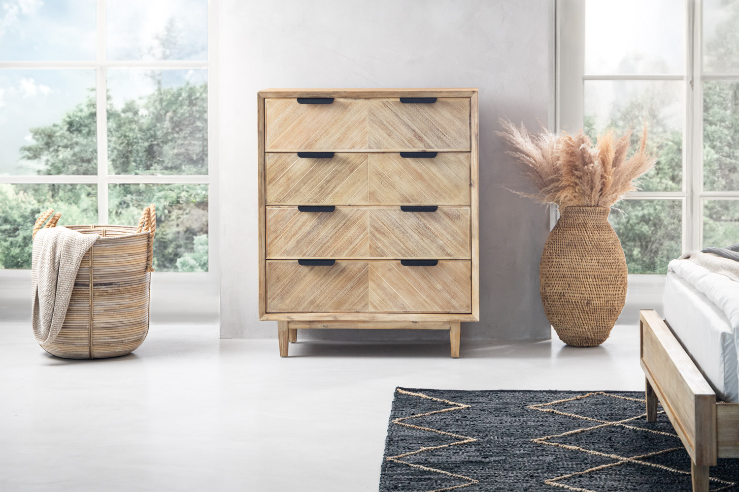 R1,300 off on Acacia Wood Chest of Drawers | OneDayOnly