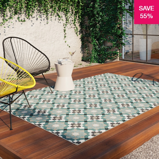 55% off on Indoor/Outdoor Flow Rug | OneDayOnly