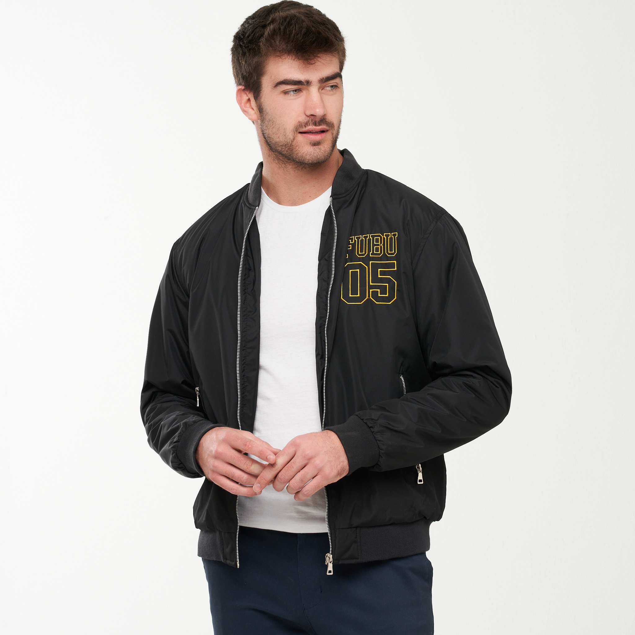 39% off on Fubu Men's University Bomber Jacket | OneDayOnly