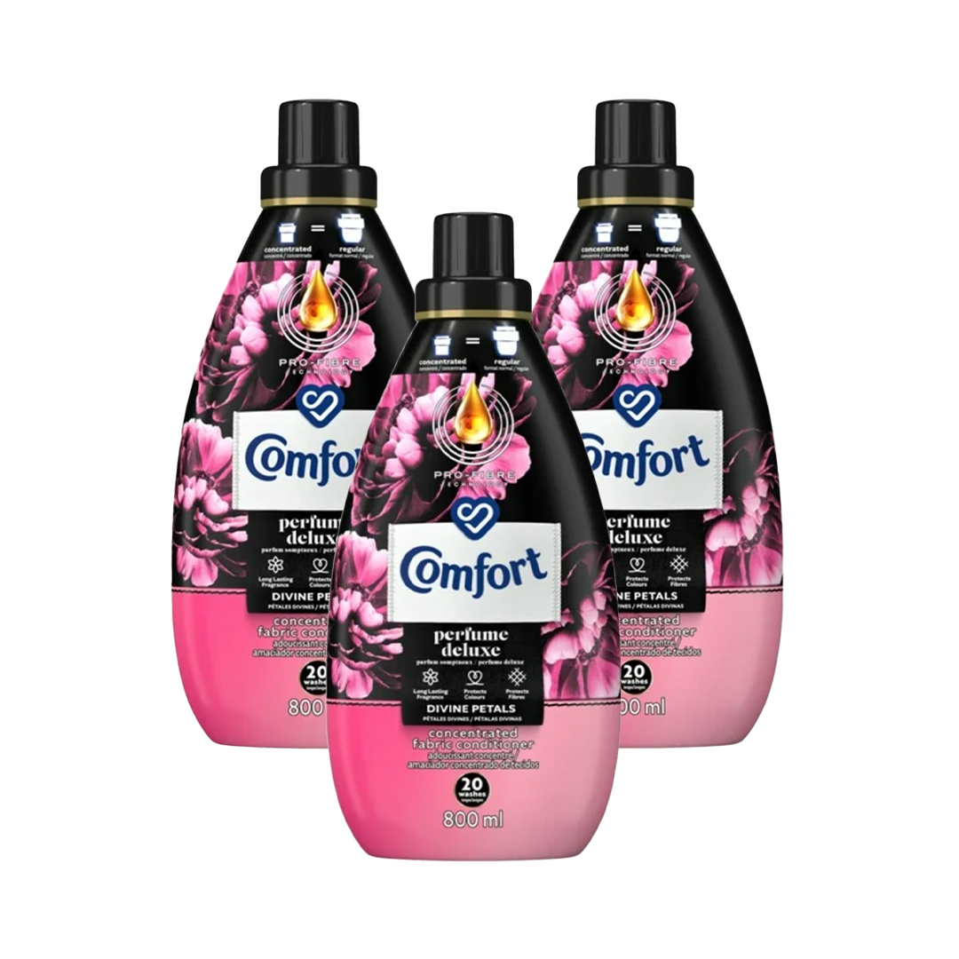 3x 800ml Deluxe Perfume Fabric Conditioner
