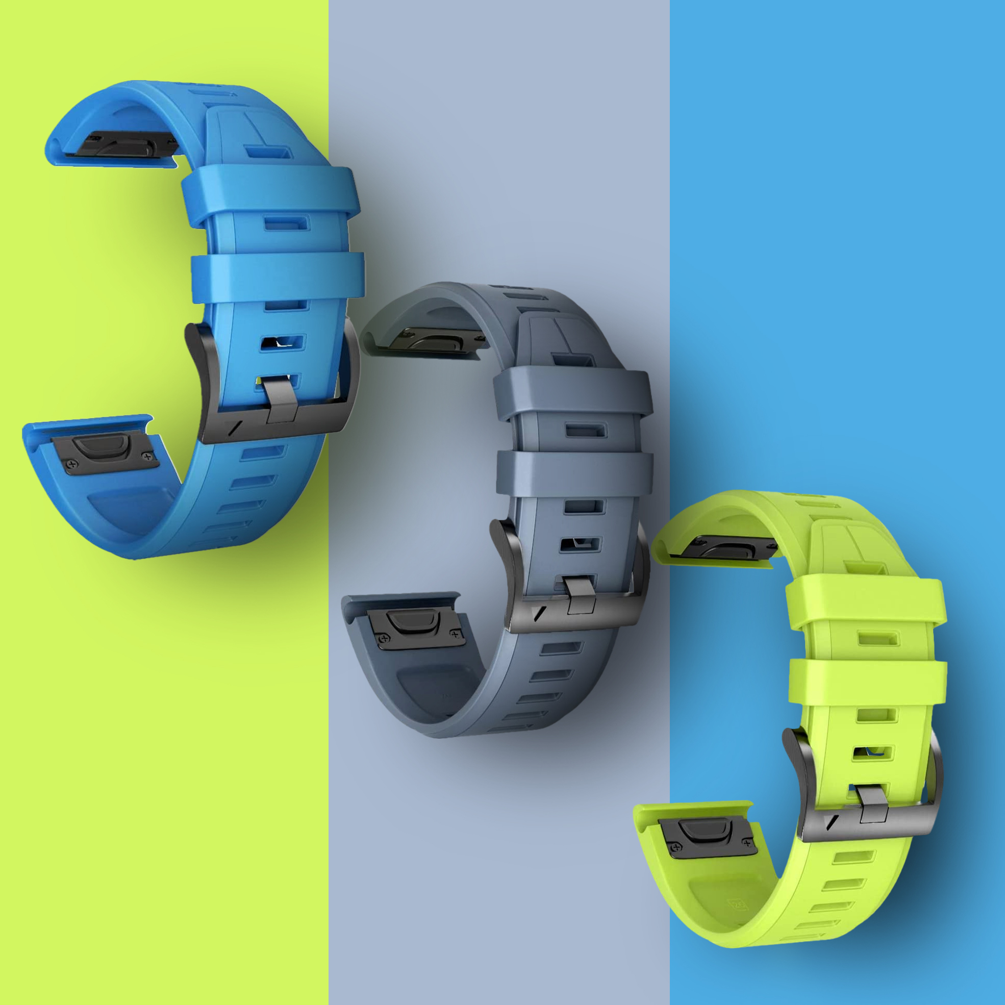 Silicone Replacement Strap for Garmin Fenix 3/5X