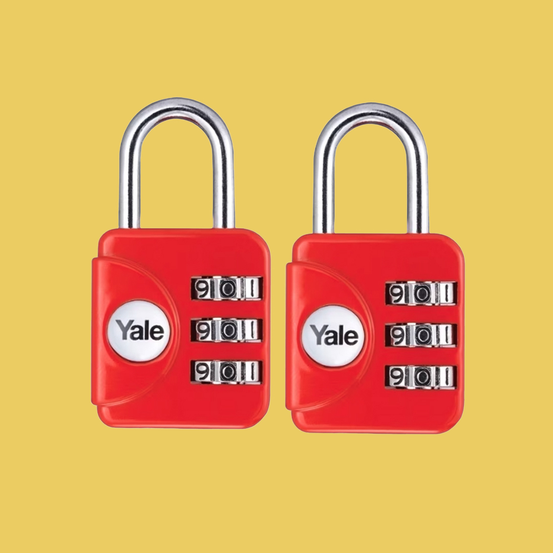 2x Combination Travel Padlocks