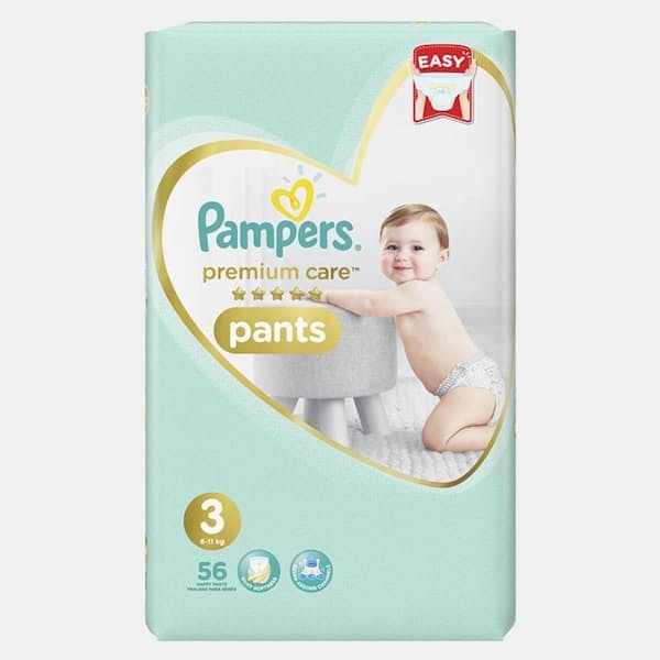 1x 56's Value Pack Premium Care Baby Pants Size 3