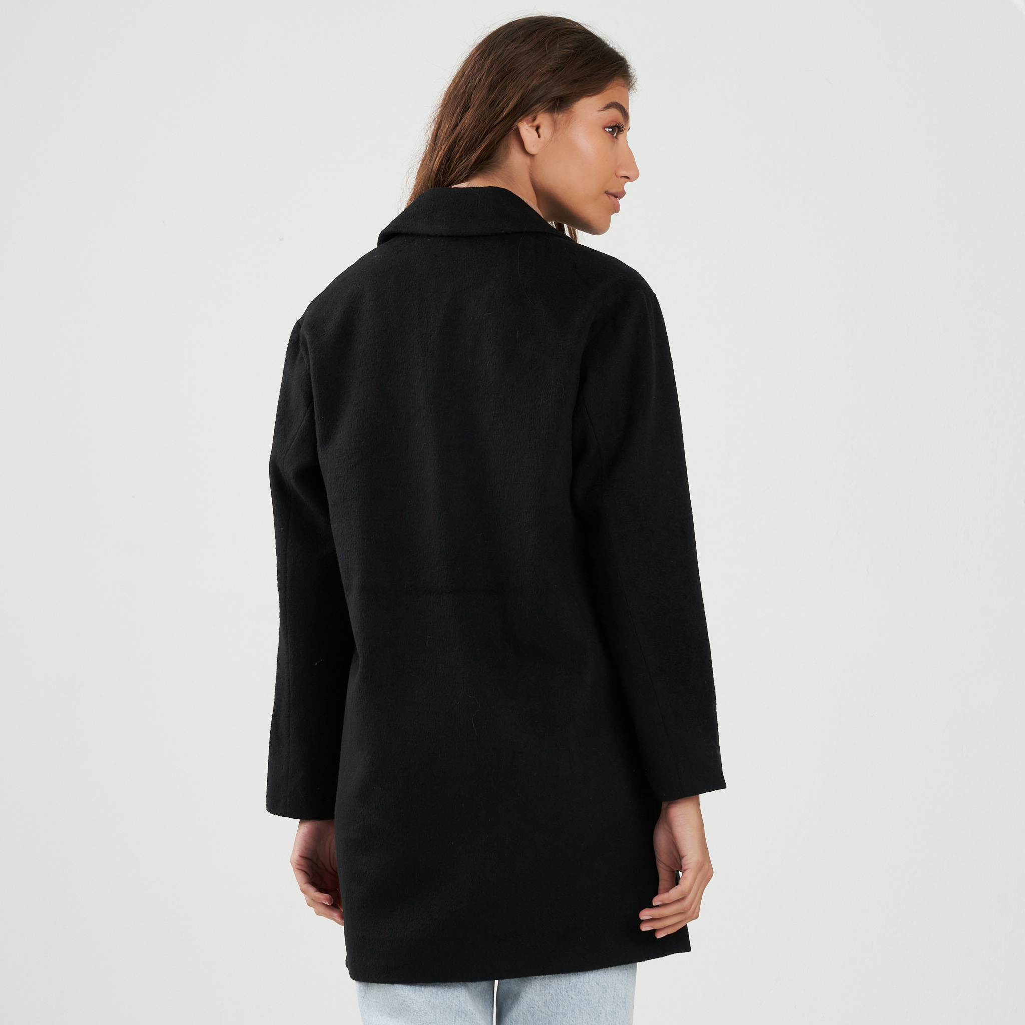 38% off on Ladies Black Melton Coat | OneDayOnly
