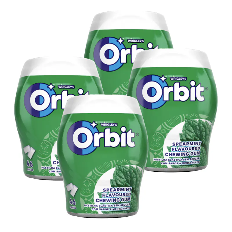 4x 64g Chewing Gum Bottles 4x 64g Chewing Gum Bottles