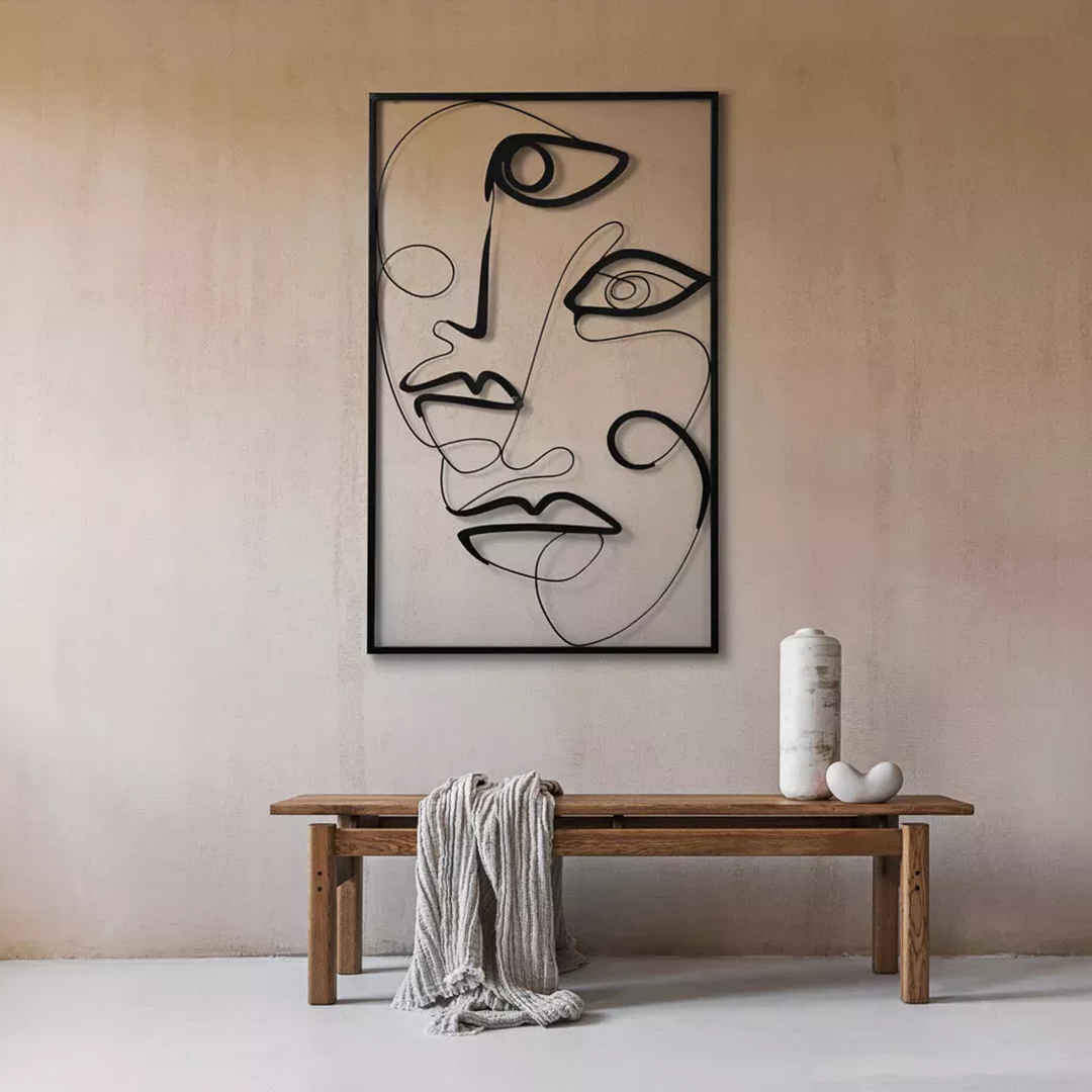 Abstract Faces Metal Wall Art — R1699 on OneDayOnly (was R2500)