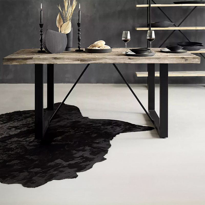 1.9m Acacia Wood Dining Table