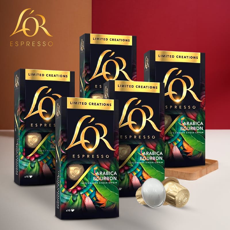 5x 10's Limited Creations Rwanda Nespresso Compatible Aluminium Coffee Capsules