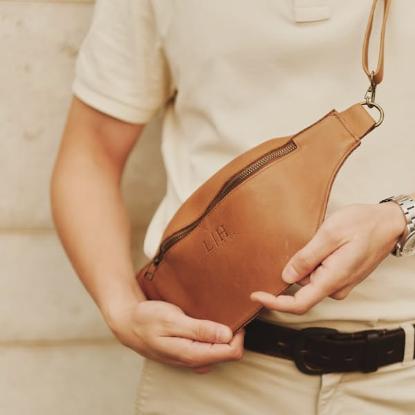 Genuine Leather The Darcy Moon Bag