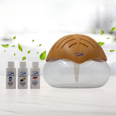 750ml Natural Wood Air Purifier and 3 Essential Oils