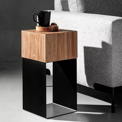 Modern Solid Teak Wood Side Table