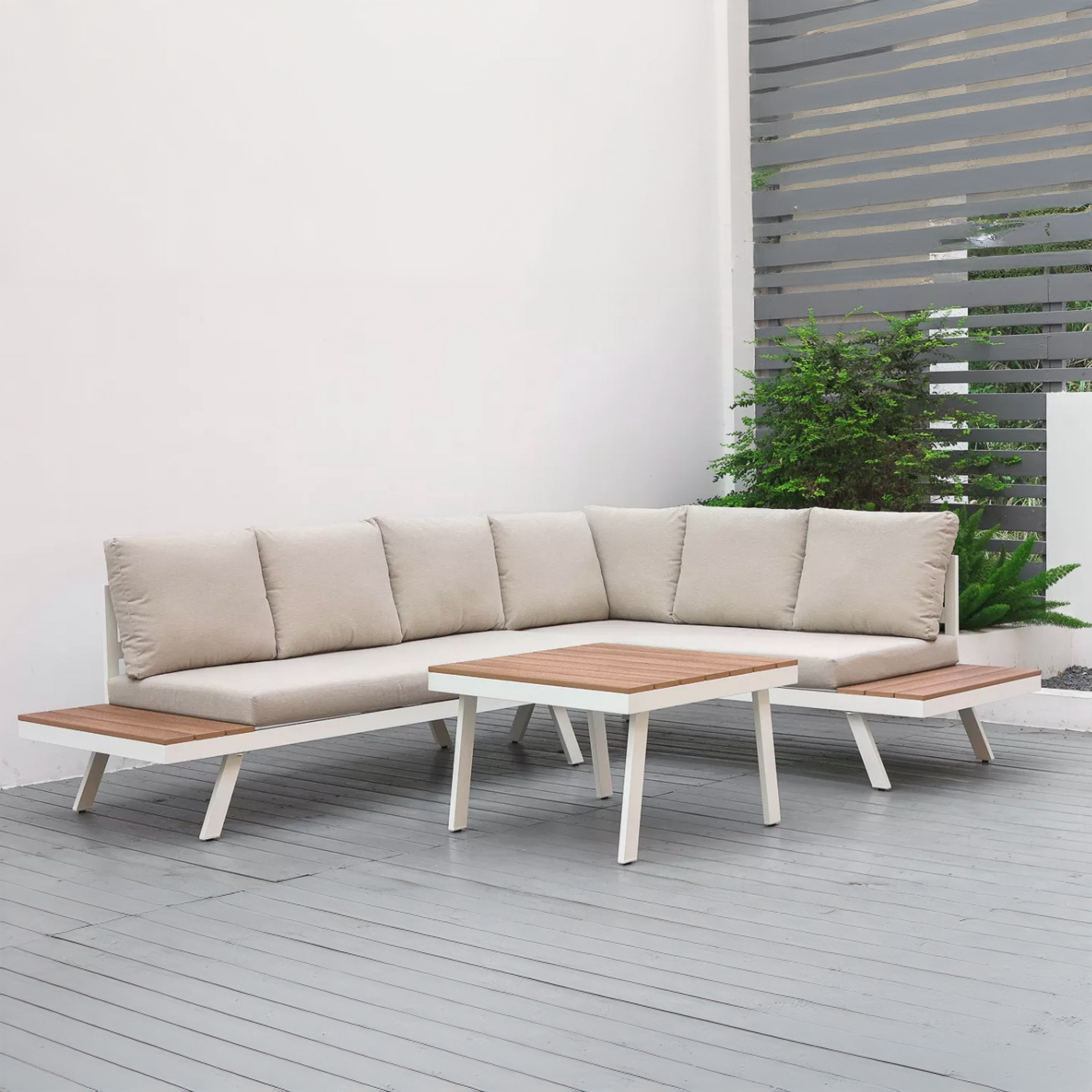 Corner Patio Lounge Set