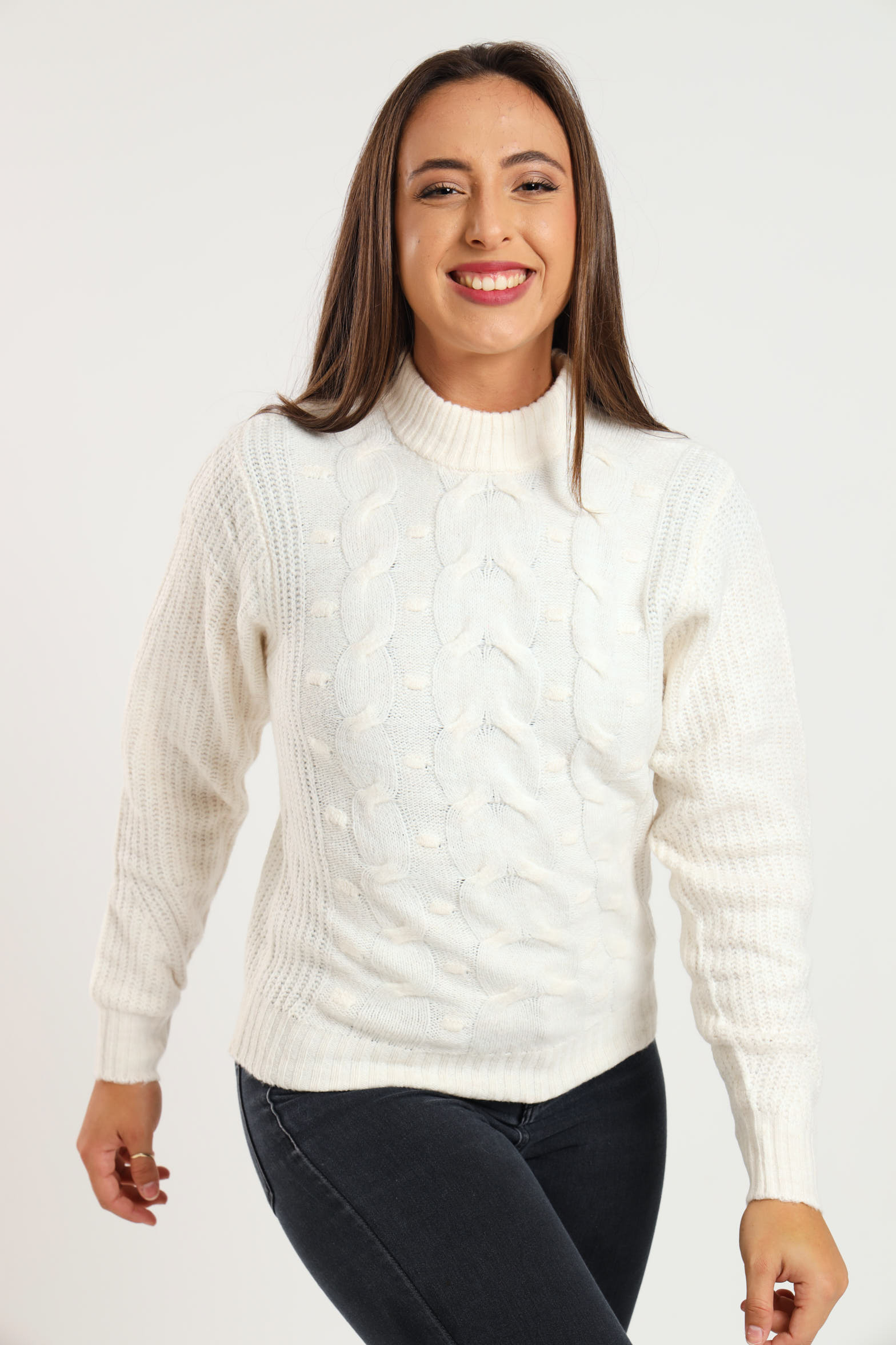 50% off on Knit Kozy Ladies Cable Knit Jersey | OneDayOnly