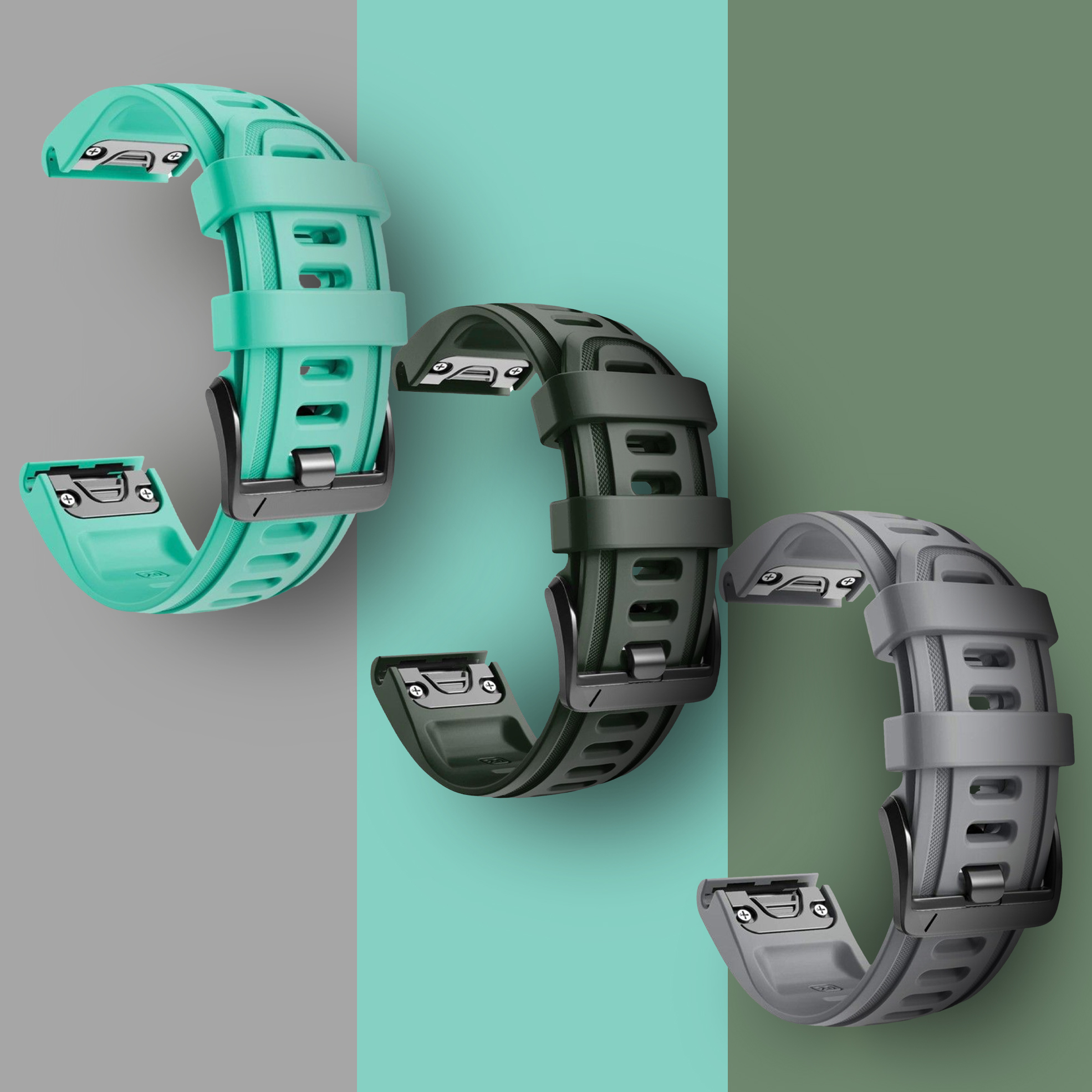 Silicone Replacement Strap Compatible with Garmin