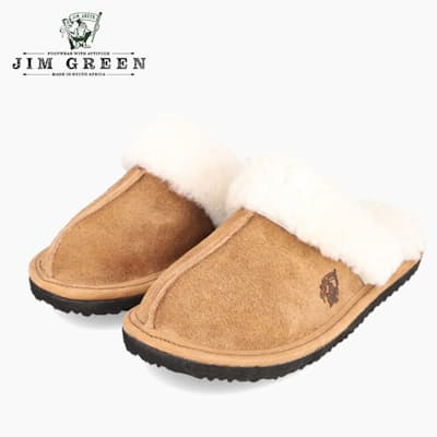 Unisex Genuine Leather Slippers with Sheep Skin Wool