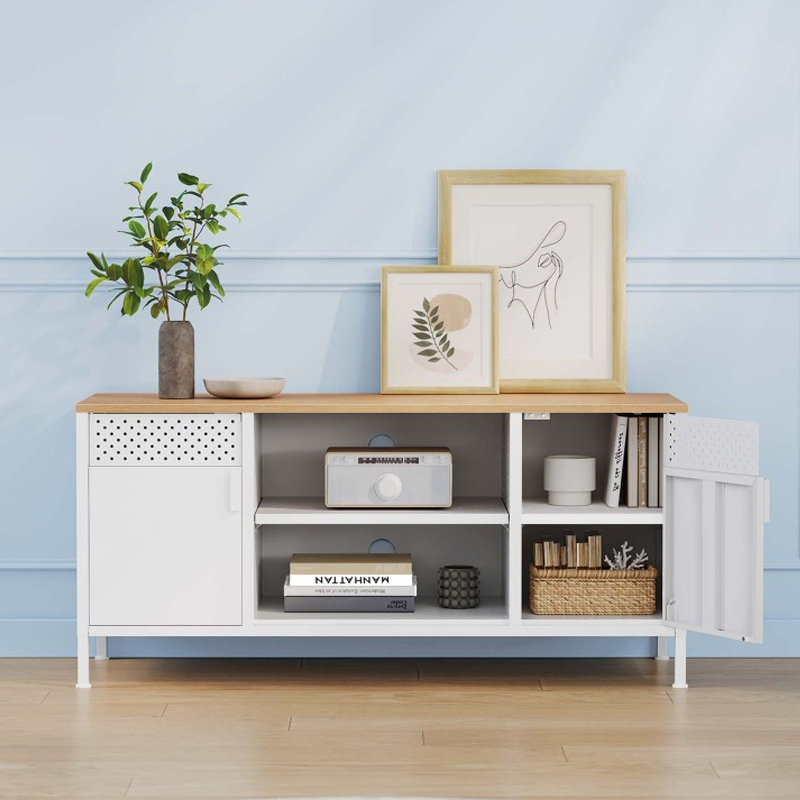 White Oak TV Stand Cabinet