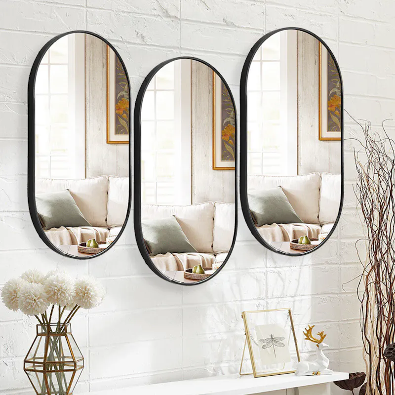 64% off on Espejo Black Pill Framed Mirror Set | OneDayOnly 64% off on Espejo Black Pill Framed Mirror Set | OneDayOnly