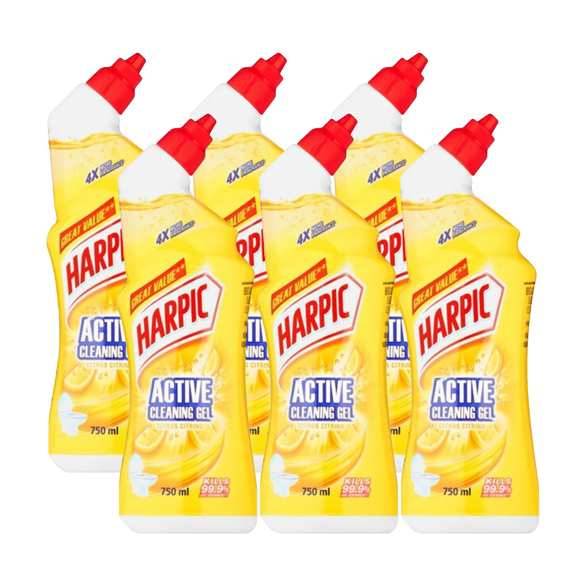 6x 750ml Active Cleaning Gels