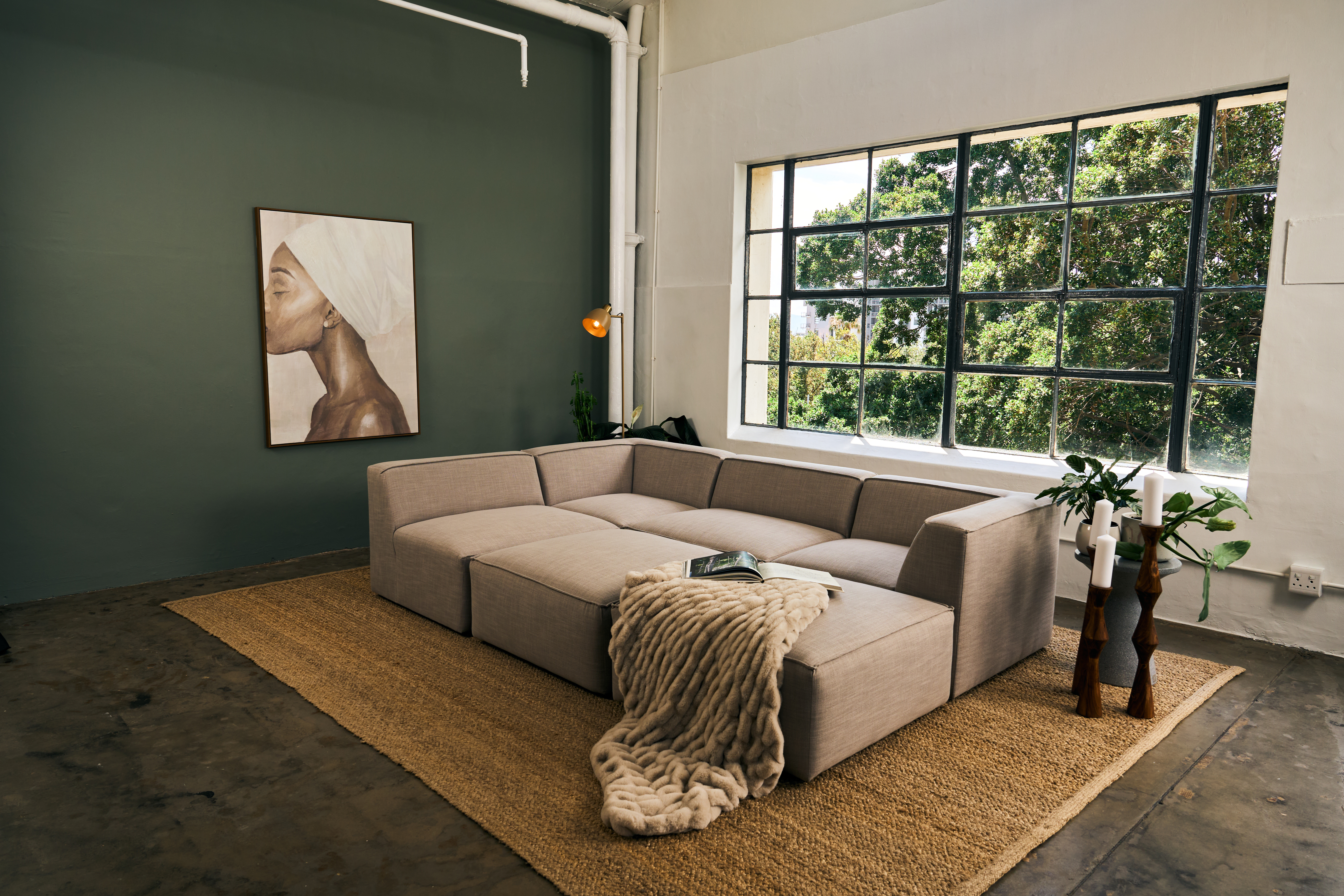 R16,550 off on Zorora Zola Nest Linen Couch | OneDayOnly