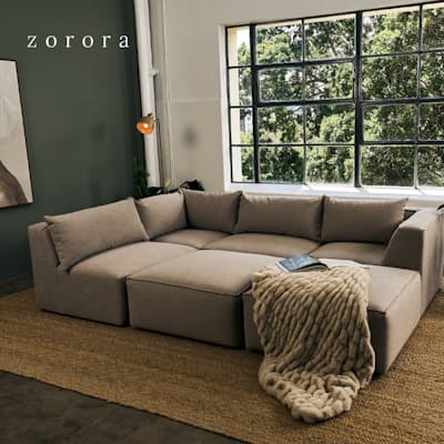 Zola Nest FibreGuard Linen Modular Couch