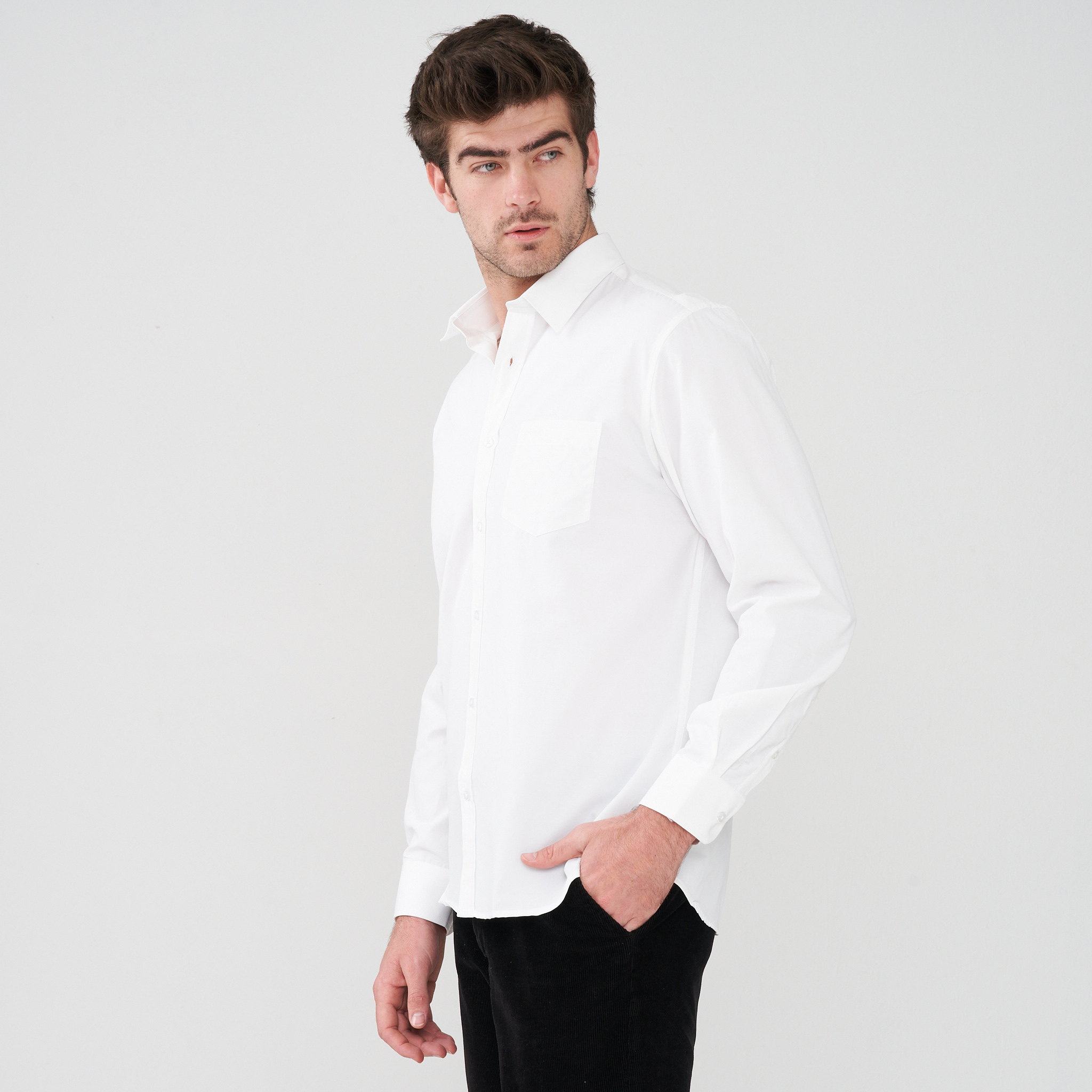 Men's Long Sleeve Button-Up Shirt