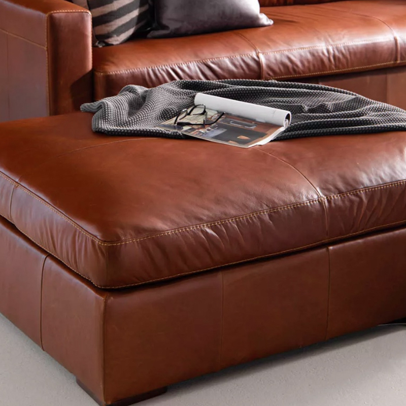 Premium Leather Ottoman