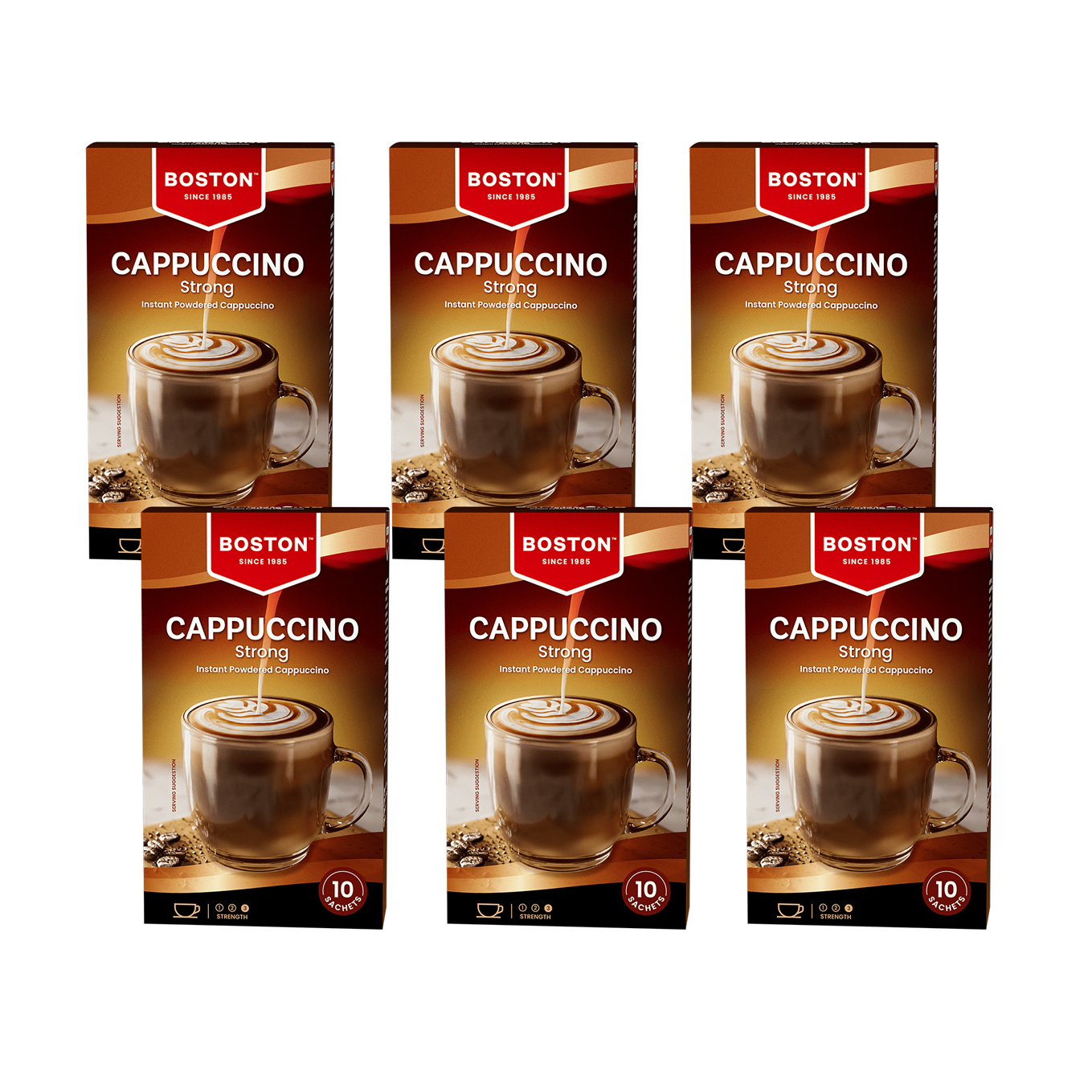 6x 10's 18g Cappuccino Sticks