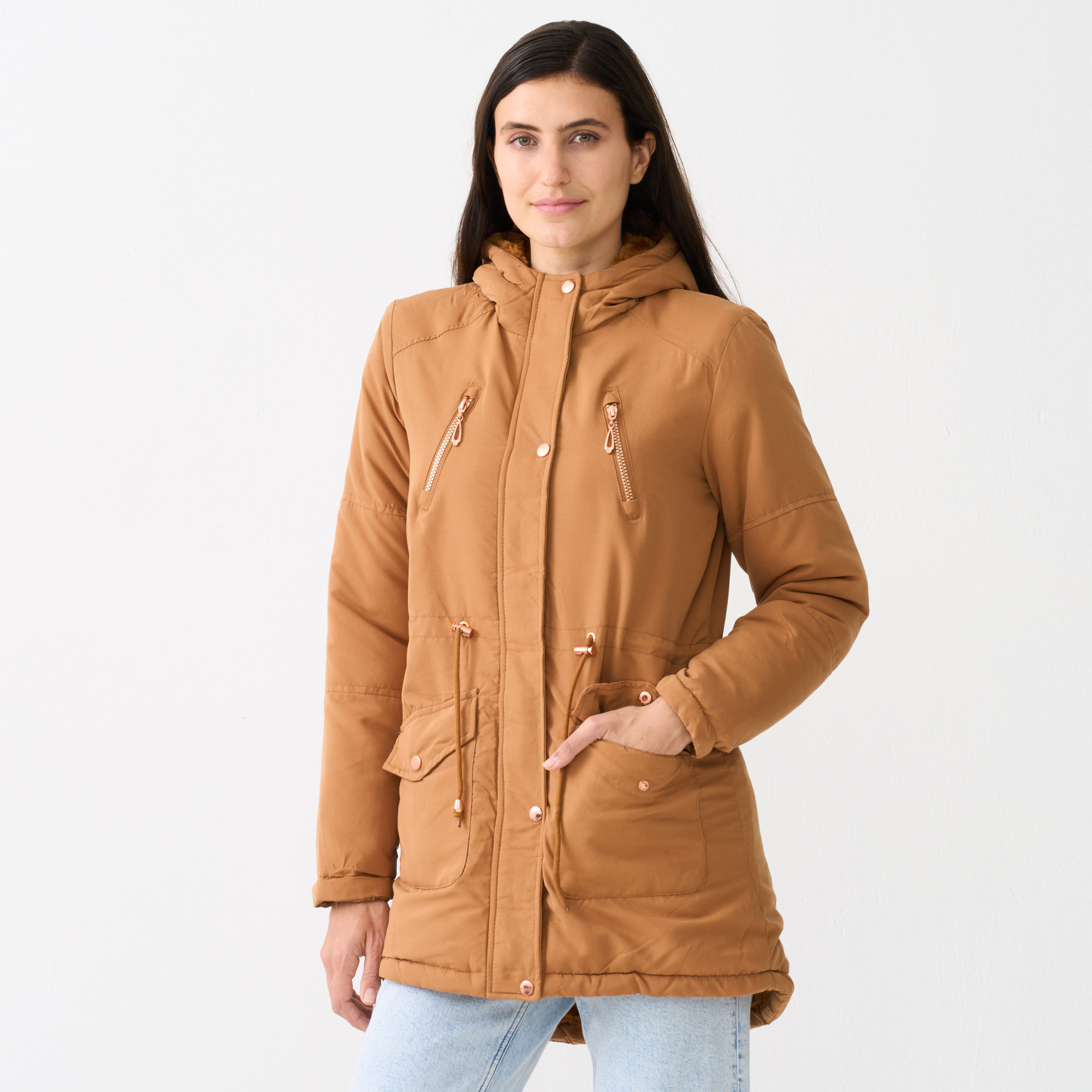 31% off on Luv Ladies Sherpa Lined Parka Jacket | OneDayOnly