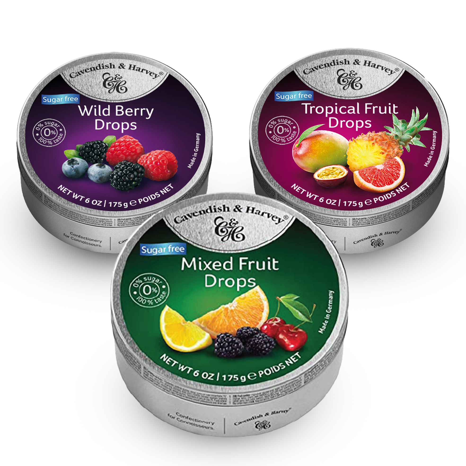 3x 175g Sugar Free Tins