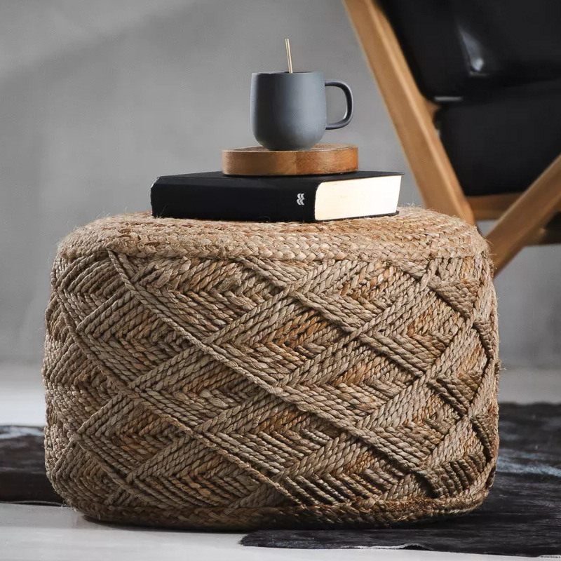 Premium Handmade Jute Ottoman