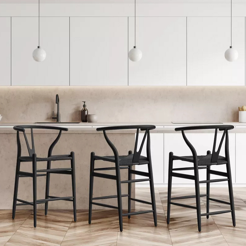 Rattan Counter Bar Chair