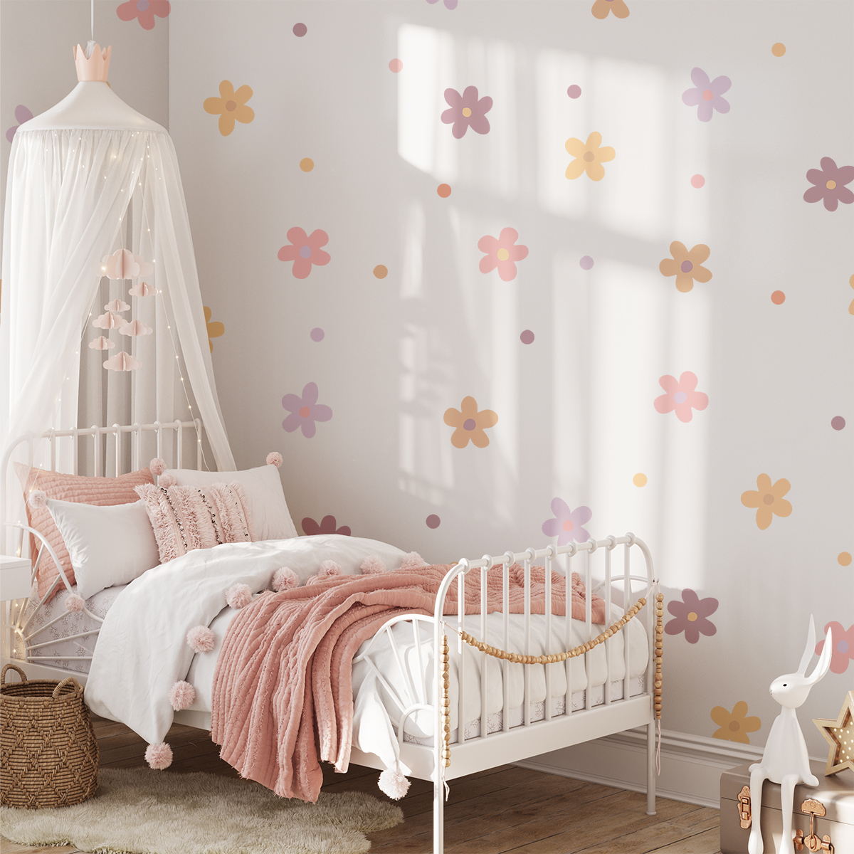 Yellow - Daisies and Dots