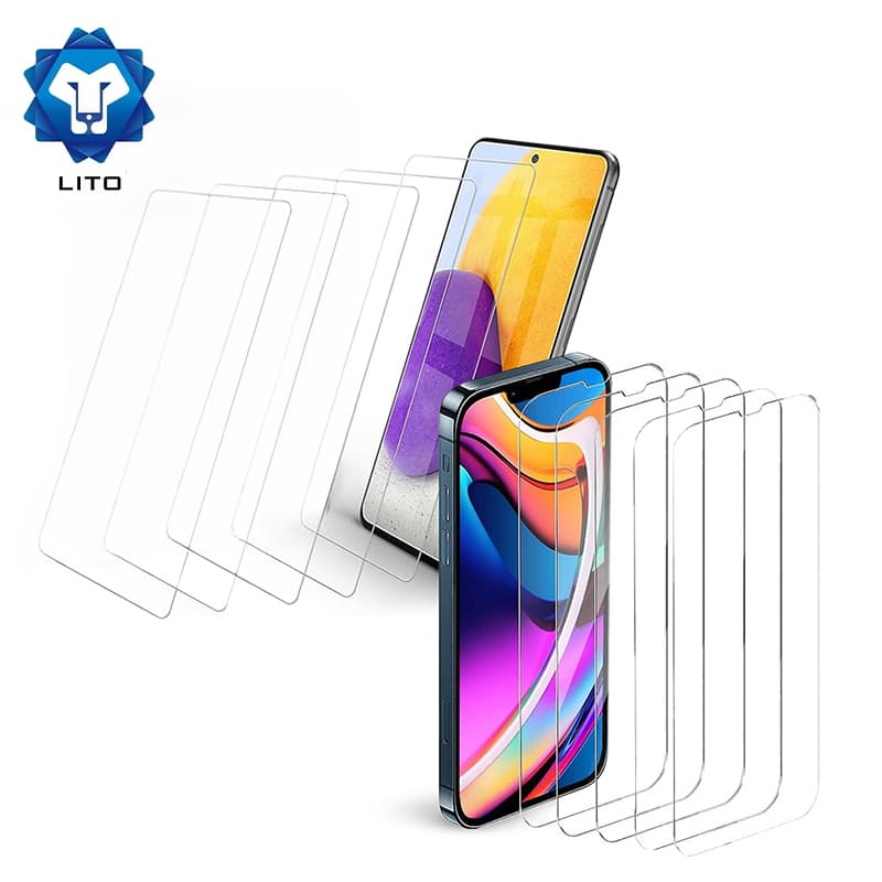 5x Premium Tempered Glass Screen Protectors for iPhone or Samsung
