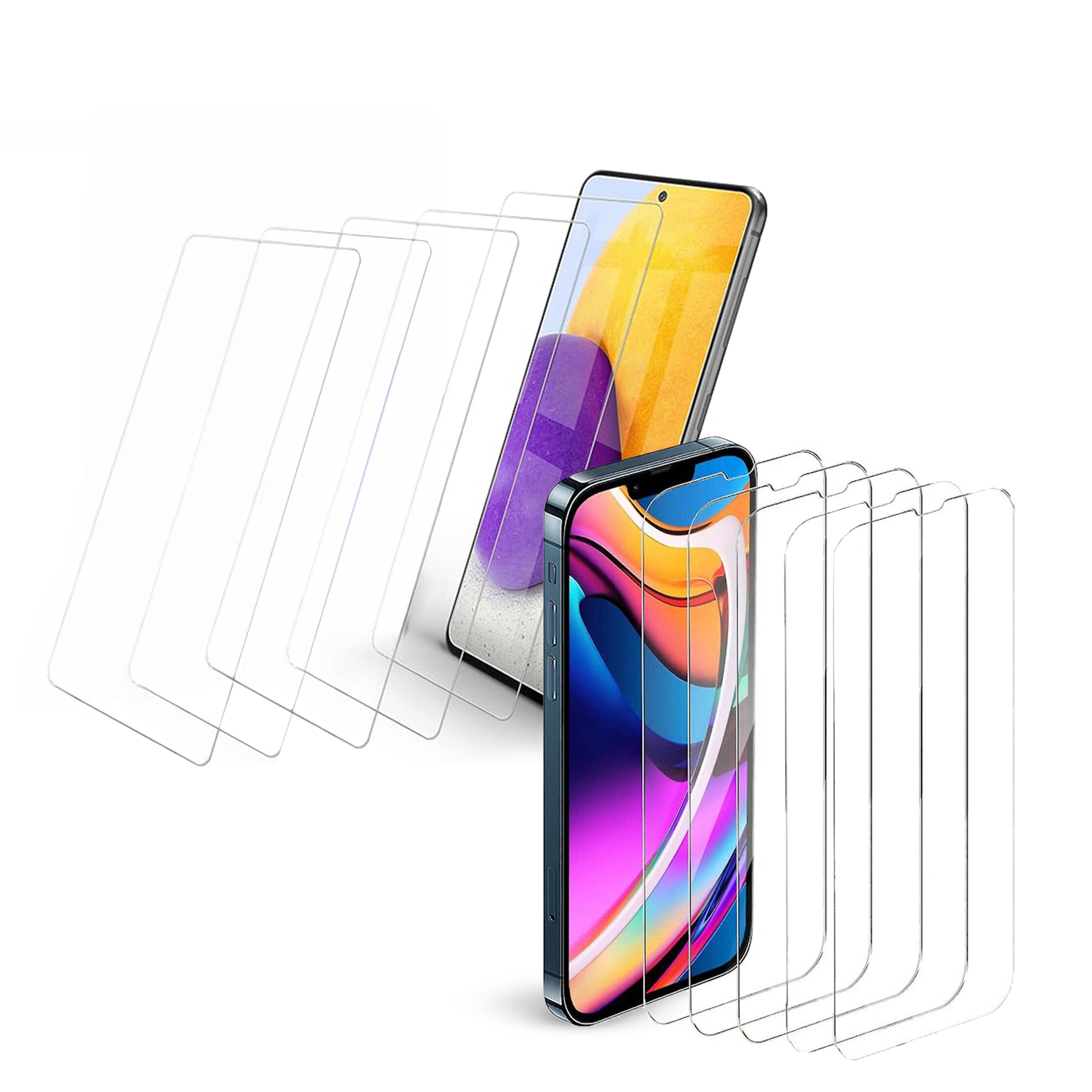 90% off on 5x Tempered Glass Screen Protectors for iPhone or Samsung ...