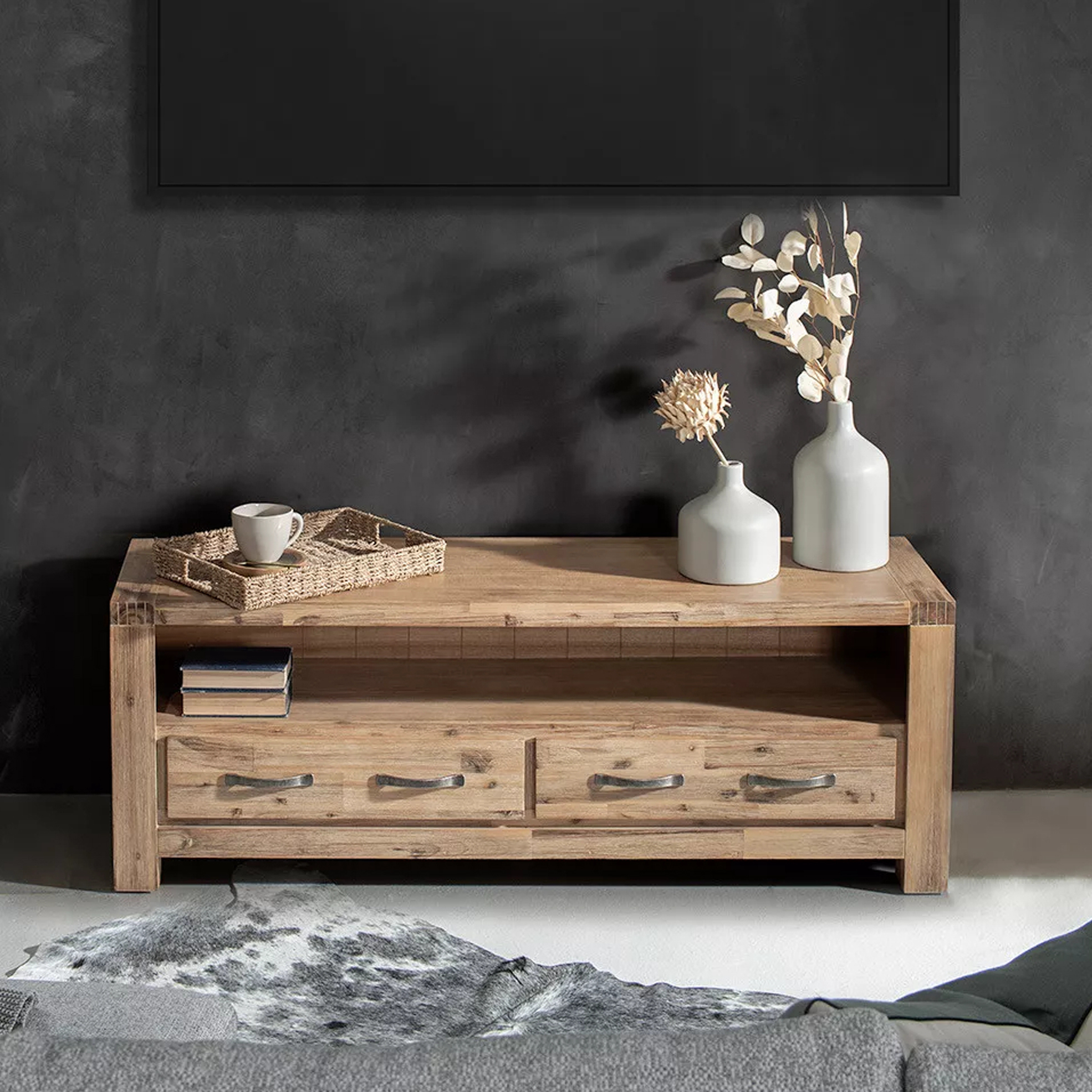 Acacia Wood TV Stand