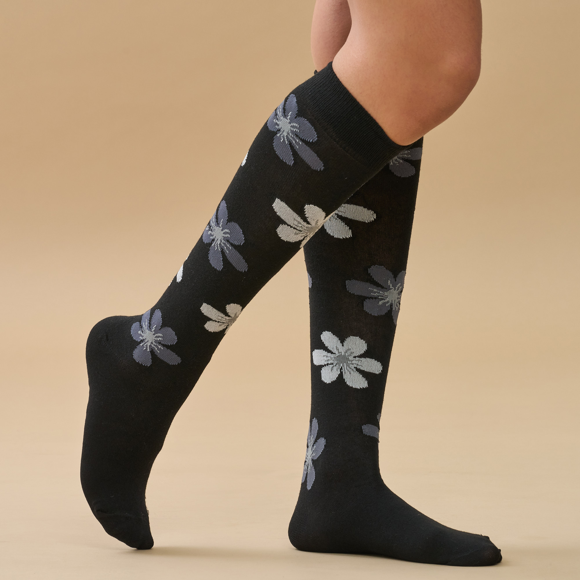 Ladies Printed Knee High Socks