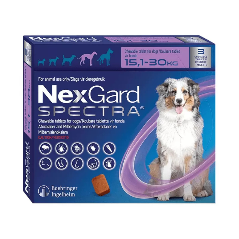 NexGard Spectra 3's Parasite Chewable Tablets OneDayOnly