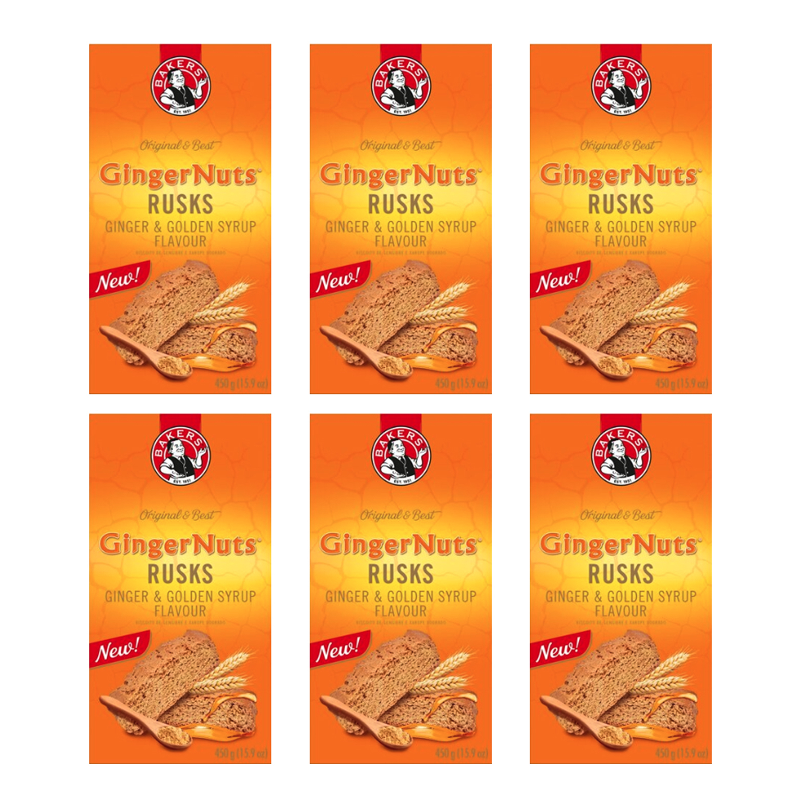 20% off on Bakers 6x 450g Assorted Rusks | OneDayOnly