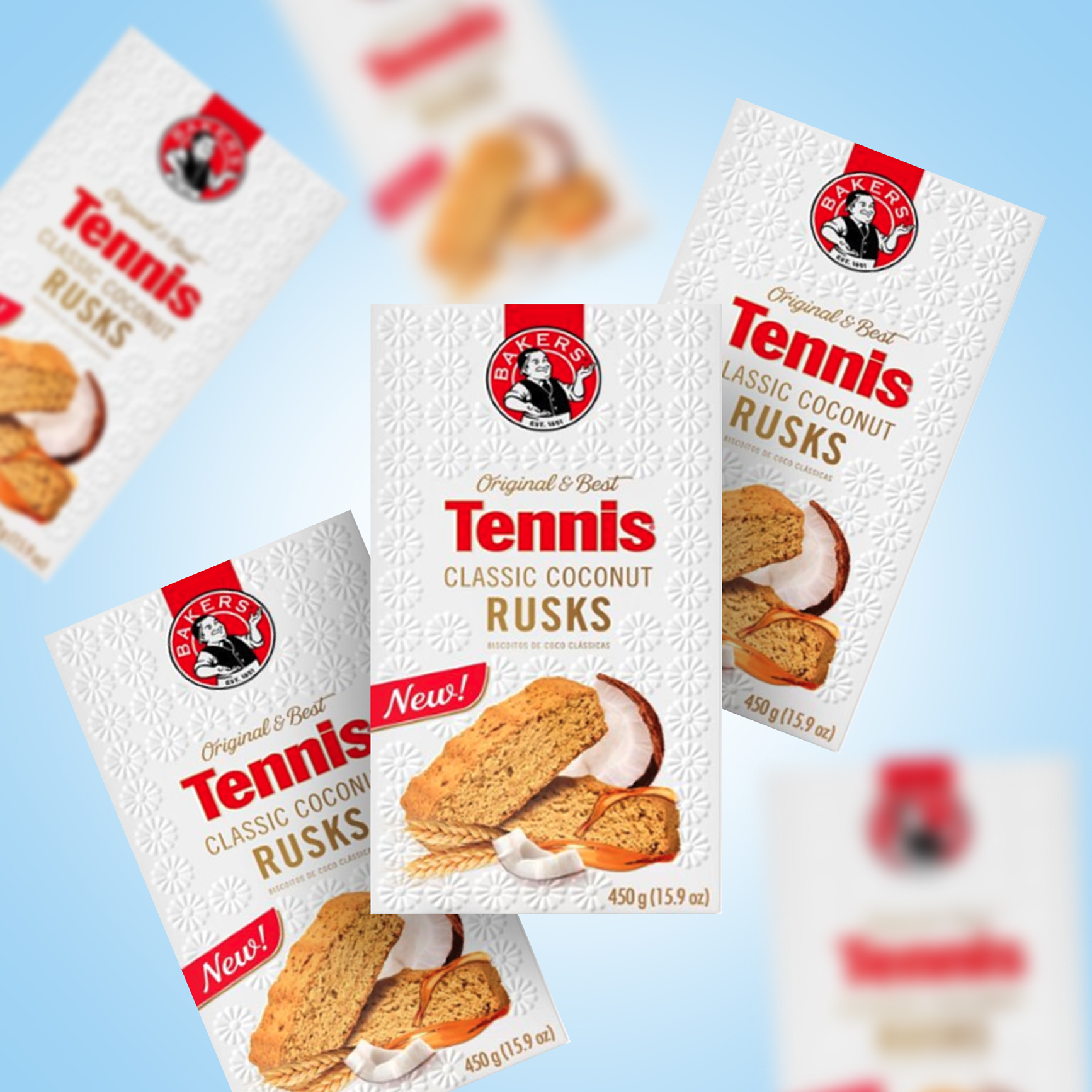 3x 450g Assorted Rusks