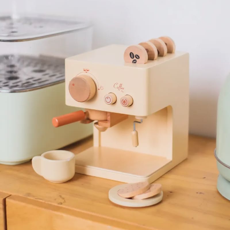 43 off on Kids Wooden Coffee Machine Toy Set OneDayOnly