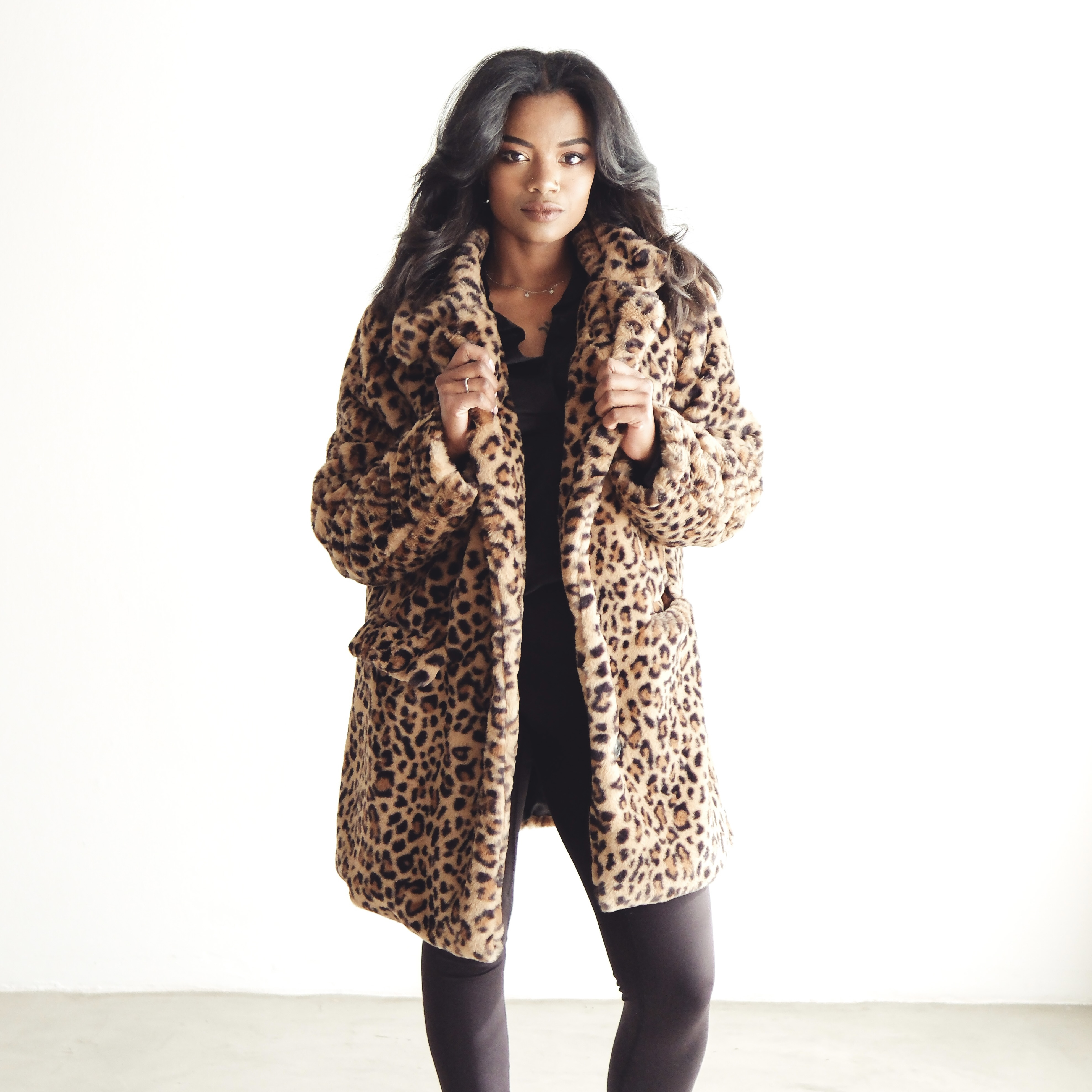 27% off on Klerekas Ladies Faux Leopard Coat | OneDayOnly