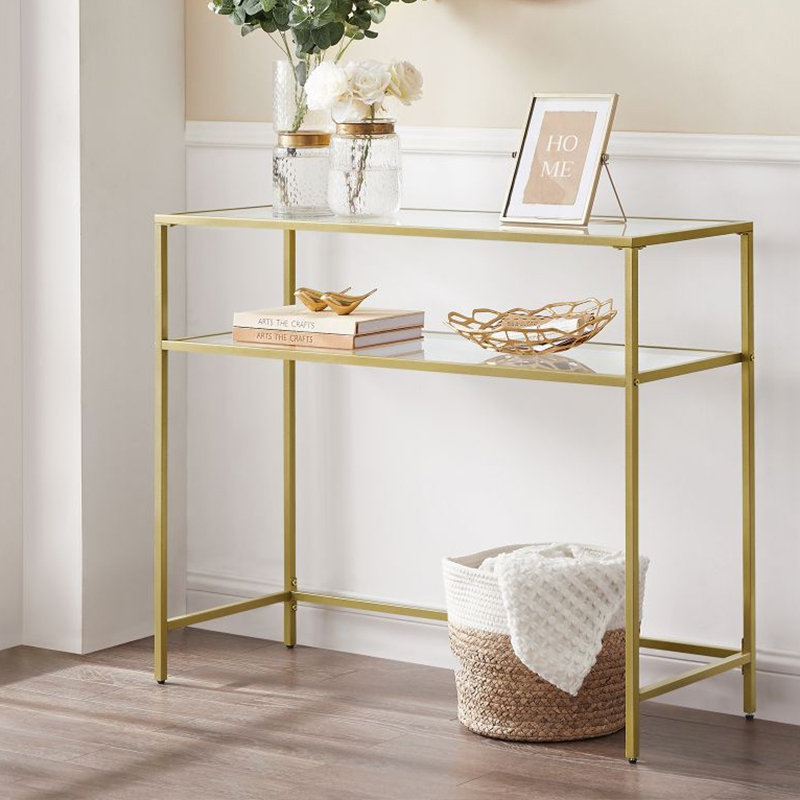 38 off on Bragg TwoTier Glass Console Table OneDayOnly