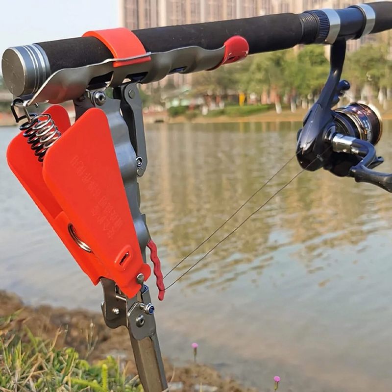 Stainless Steel Automatic Fishing Rod Stand