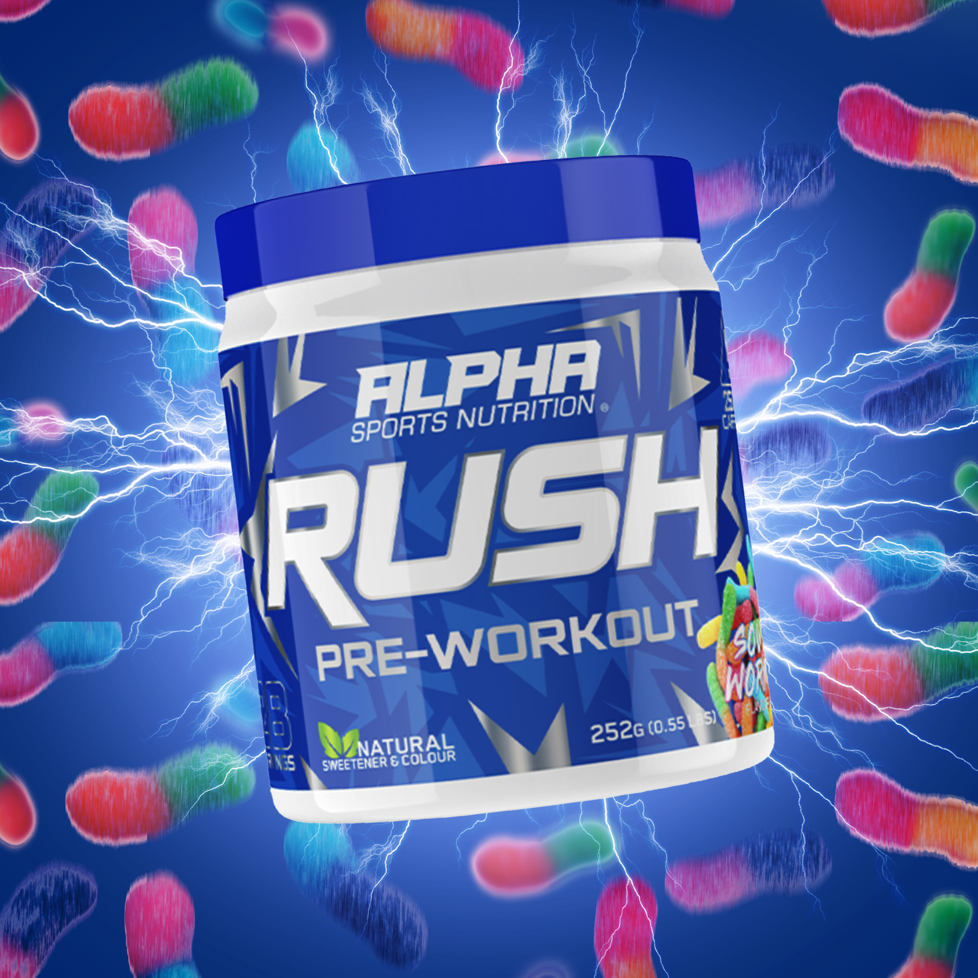 38 off on 252g Rush PreWorkout OneDayOnly