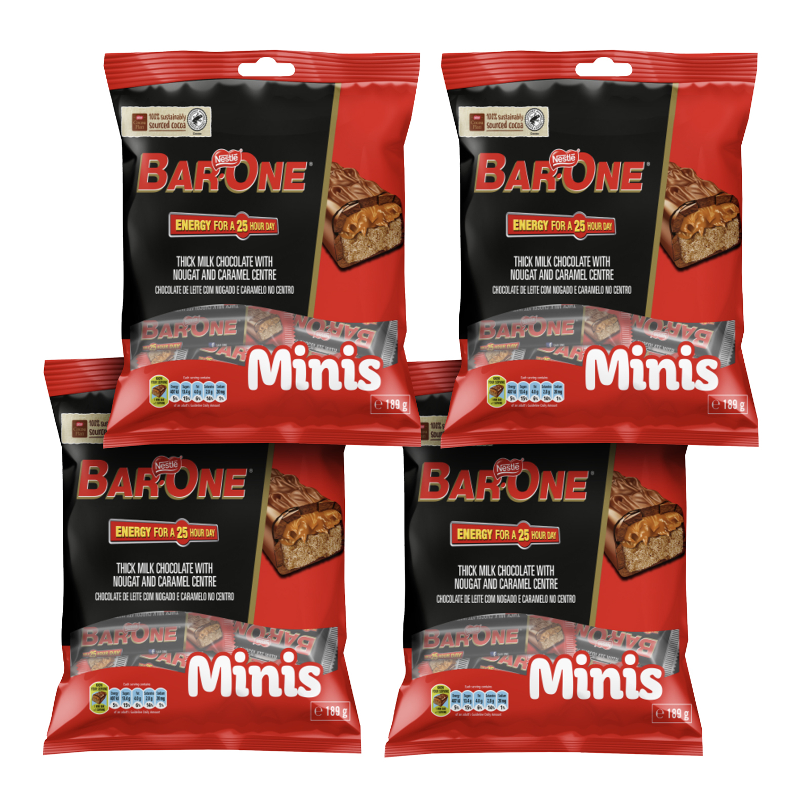 4x Chocolate Mini Bags
