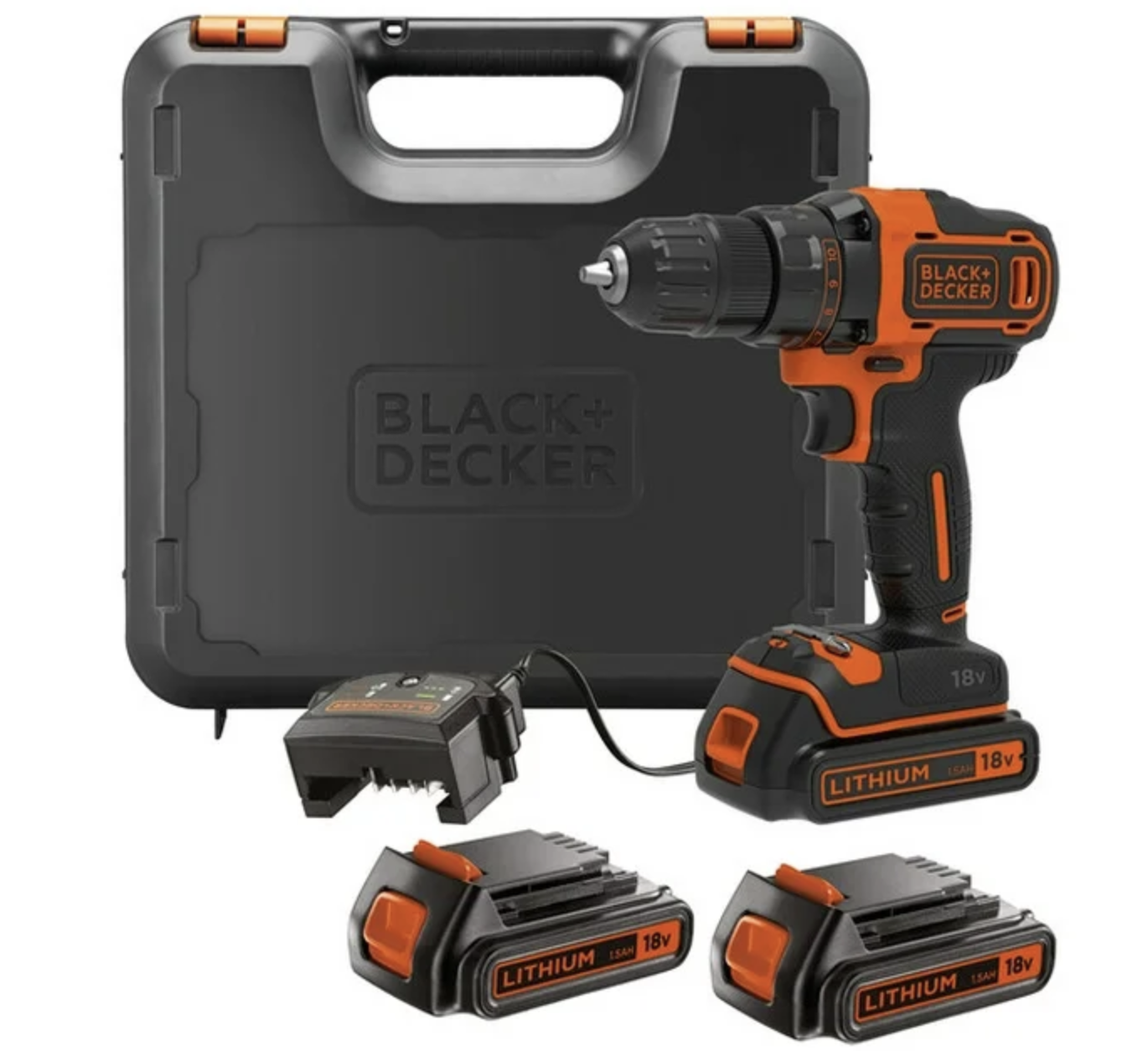 24% off on BLACK+DECKER 18V Cordless Drill Set | OneDayOnly