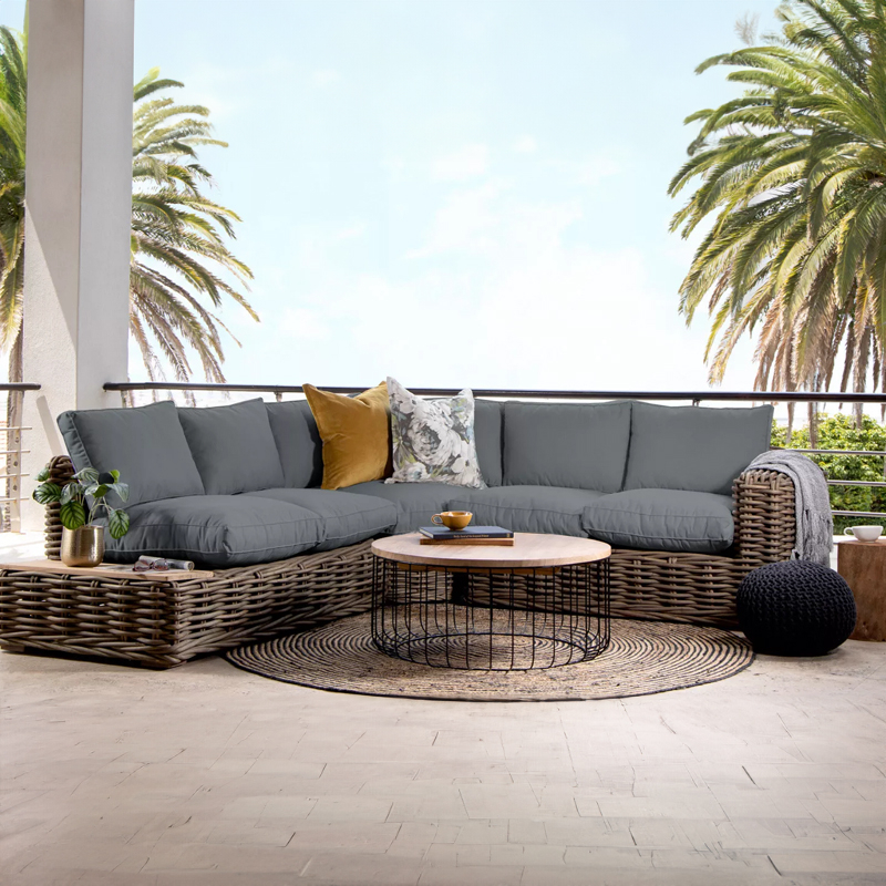 Slate Corner Patio Lounge Set