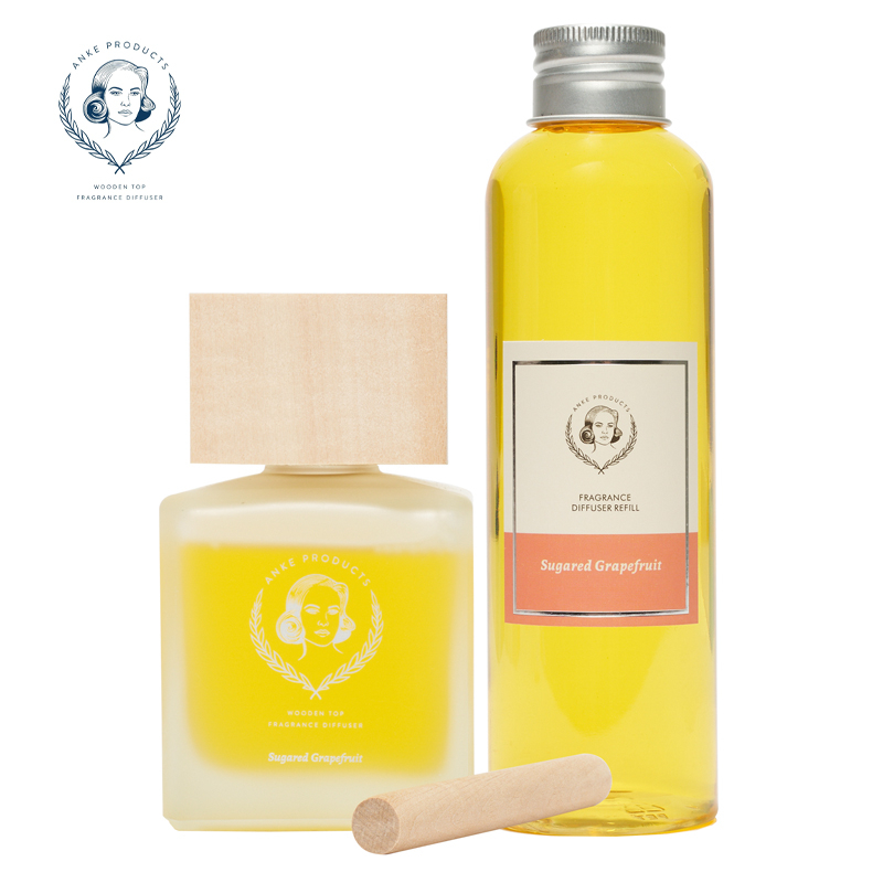 160ml Premium Wooden Top Fragrance Diffuser & 150ml Fragrance Refill Combo