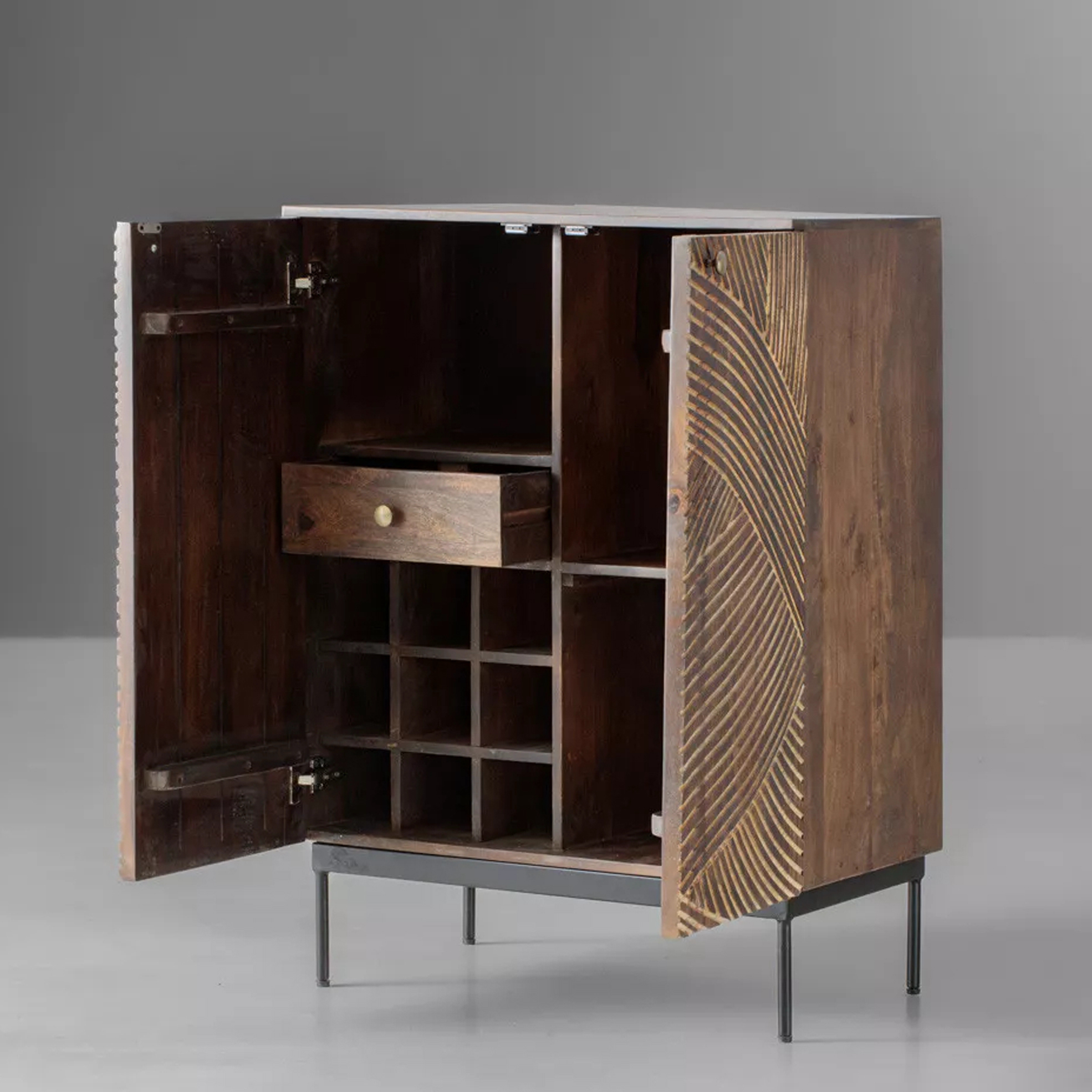 Mango Wood Liquor Cabinet