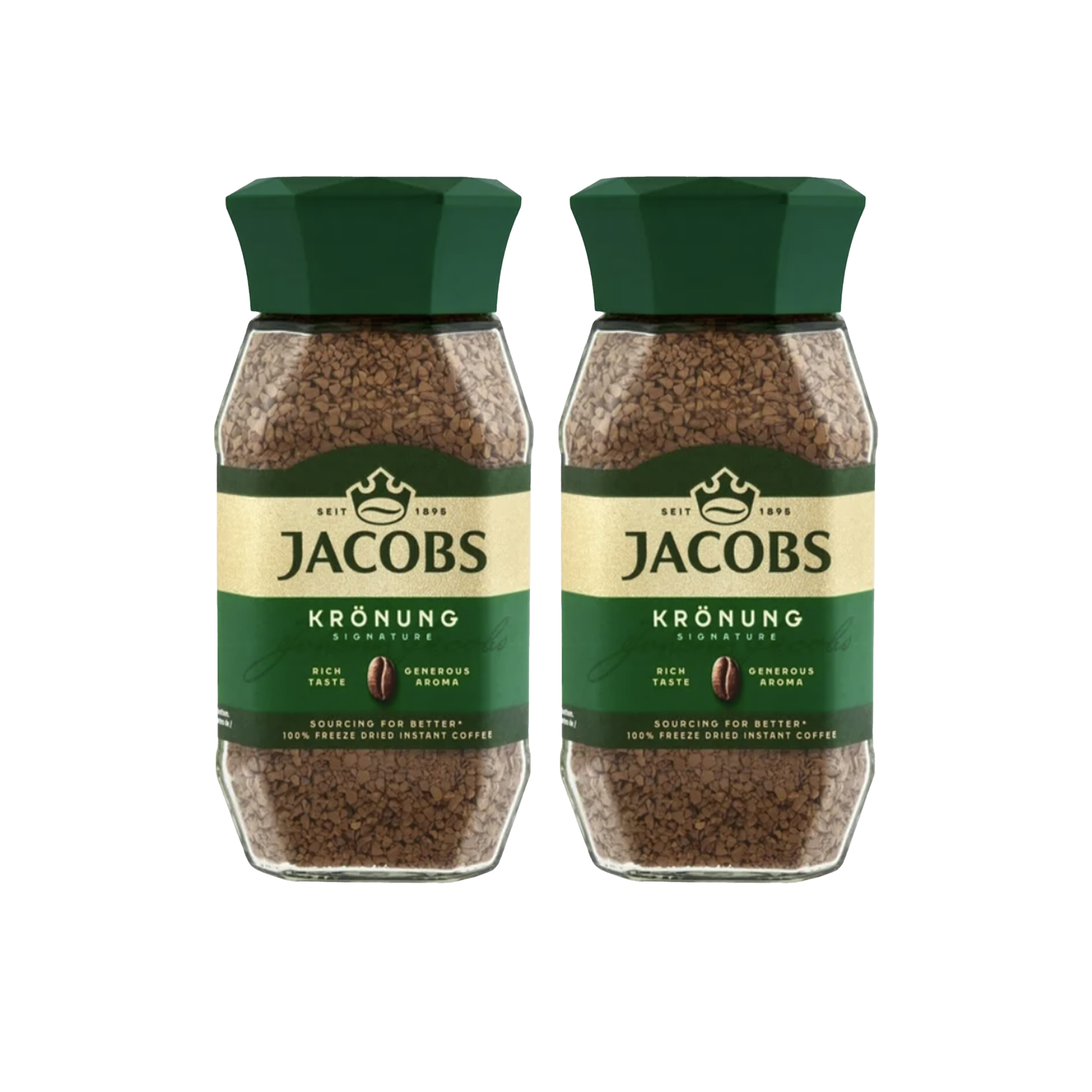 2x 200g Kronung Instant Coffee Jars